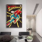 poster vintage di supereroi