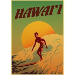 poster surf hawaii