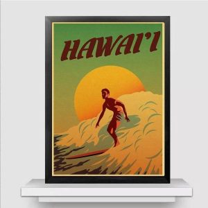 poster surf hawaii