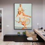 poster di tennis vintage 1
