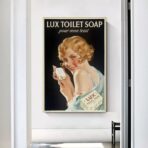 poster della toilette vintage 1
