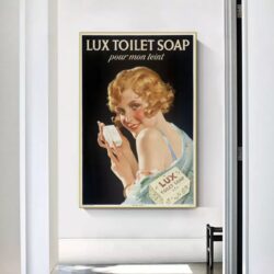 poster della toilette vintage 1