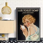 poster della toilette vintage 1