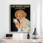 poster della toilette vintage 1