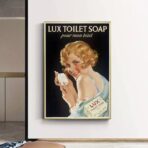poster della toilette vintage 1