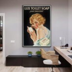 poster della toilette vintage 1