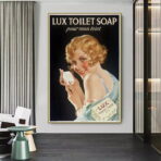 poster della toilette vintage 1