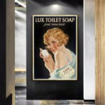 poster della toilette vintage 1