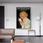 poster della toilette vintage 1