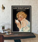 poster della toilette vintage 1