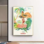 poster vintage tropicale