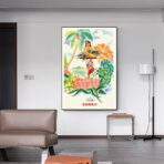 poster vintage tropicale