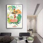 poster vintage tropicale