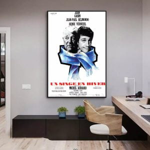 poster una scimmia in inverno