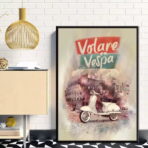 poster vespa vintage