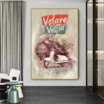 poster vespa vintage