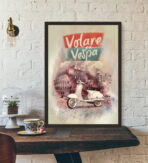 poster vespa vintage