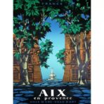 poster vintage aix en provence