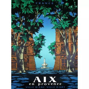 poster vintage aix en provence
