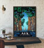 poster vintage aix en provence