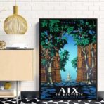 poster vintage aix en provence