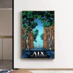 poster vintage aix en provence