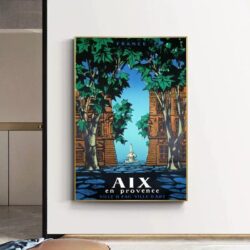poster vintage aix en provence