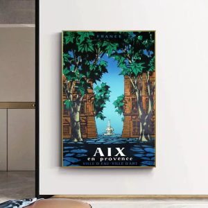 poster vintage aix en provence