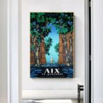 poster vintage aix en provence