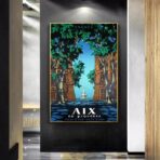 poster vintage aix en provence