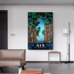 poster vintage aix en provence