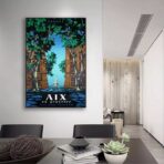 poster vintage aix en provence