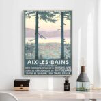 poster vintage aix les bains