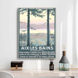 poster vintage aix les bains