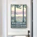 poster vintage aix les bains