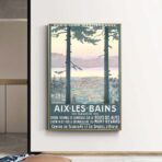poster vintage aix les bains
