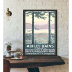poster vintage aix les bains