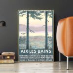 poster vintage aix les bains