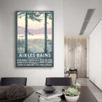poster vintage aix les bains