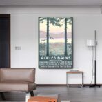 poster vintage aix les bains