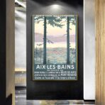 poster vintage aix les bains