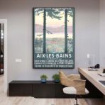 poster vintage aix les bains