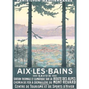 poster vintage aix les bains