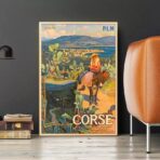 poster vintage ajaccio