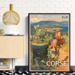 poster vintage ajaccio
