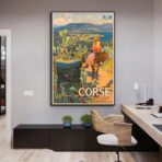 poster vintage ajaccio