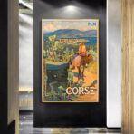 poster vintage ajaccio