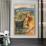 poster vintage ajaccio