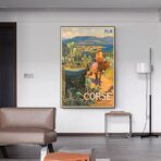 poster vintage ajaccio