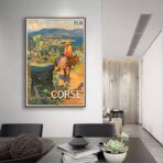 poster vintage ajaccio